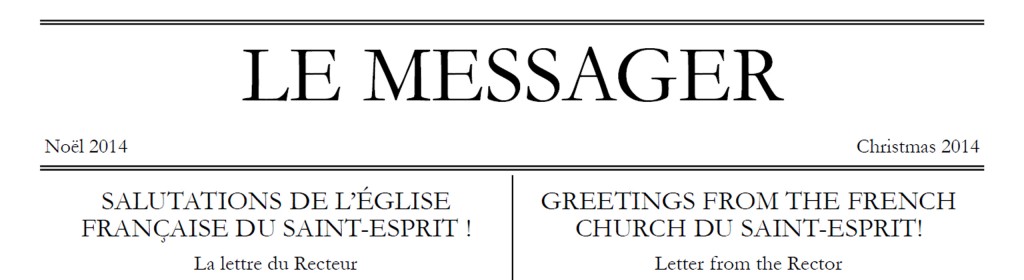 The Christmas 2014 Newsletter is here