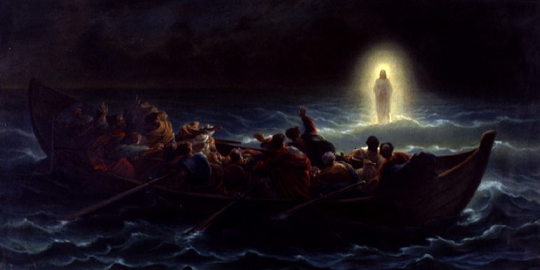Amédée_Varint_-_Christ_marchant_sur_la_mer