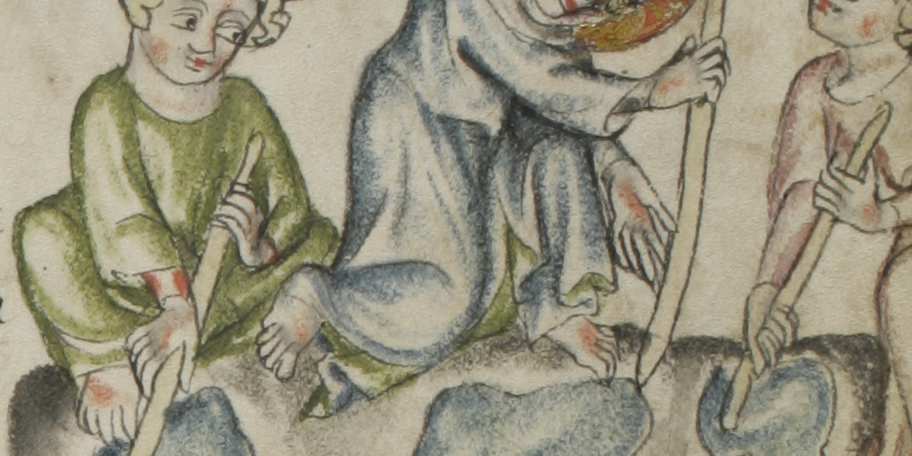 Sbs-0008_027r_Jesus_fängt_mit_anderen_Kindern_am_Sabbat_Fische.TIF